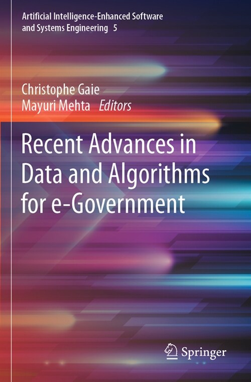 Recent Advances in Data and Algorithms for E-Government (Paperback, 2023)