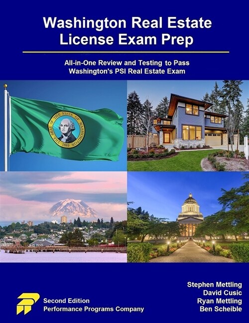 Washington Real Estate License Exam Prep: All-in-One Review and Testing to Pass Washingtons PSI Real Estate Exam (Paperback, 2)