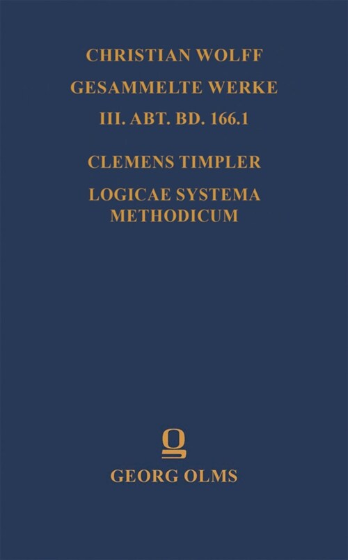 Logicae Systema Methodicum (Hardcover)