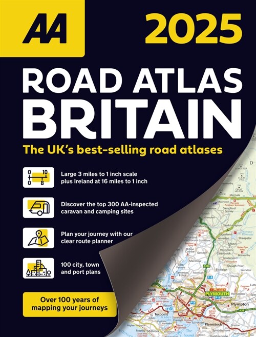 AA Road Atlas Britain 2025 (Spiral Bound, 38 New edition)