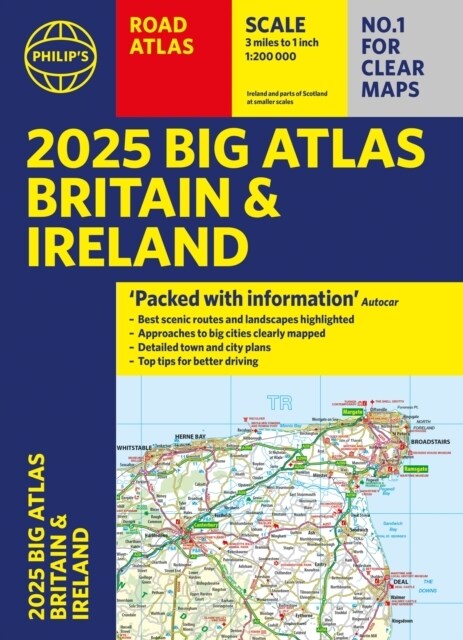 2025 Philips Big Road Atlas of Britain & Ireland : (A3 Paperback) (Paperback)