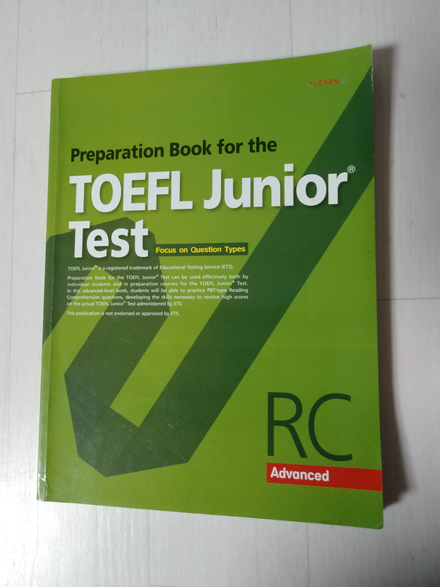 [중고] Preparation Book for the TOEFL Junior Test RC Advanced