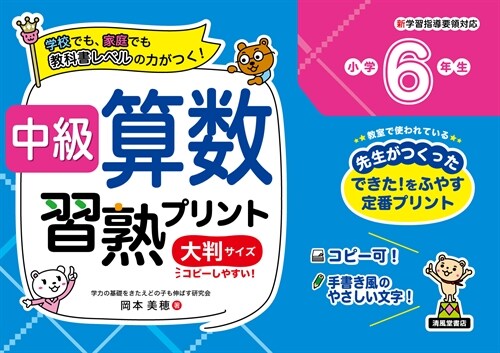 中級算數習熟プリント小學6年生 大判サイズ