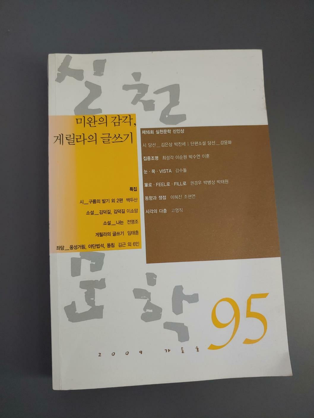 [중고] 실천문학 95 - 2009.가을