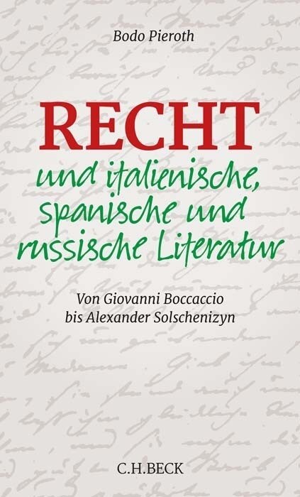 Recht und italienische, spanische und russische Literatur (Hardcover)