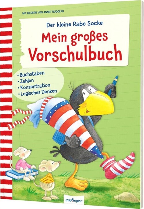 Der kleine Rabe Socke: Mein großes Vorschulbuch (Paperback)