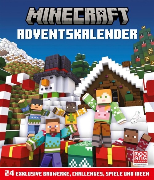 Minecraft Adventskalender. 24 Bauwerke, Challenges, Spiele und Ideen (Hardcover)