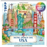 Colorful World Weltreise - Reise durch die USA (Paperback) - Ausmalen & entspannen