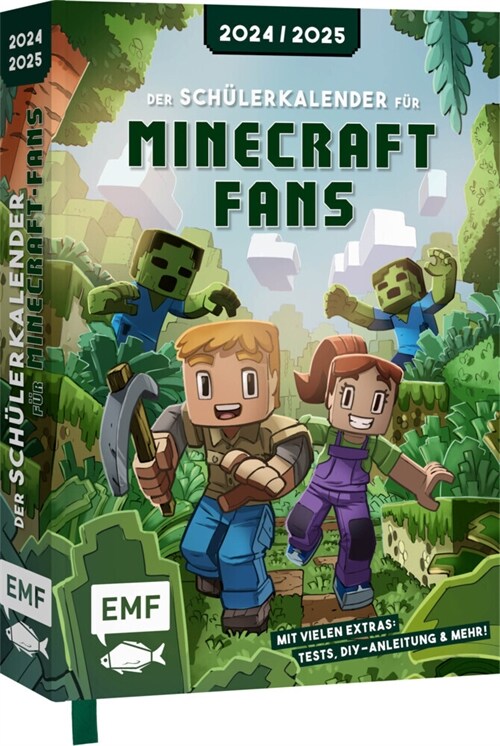 Der Schulerkalender fur Minecraft-Fans 2024/2025 (Hardcover)