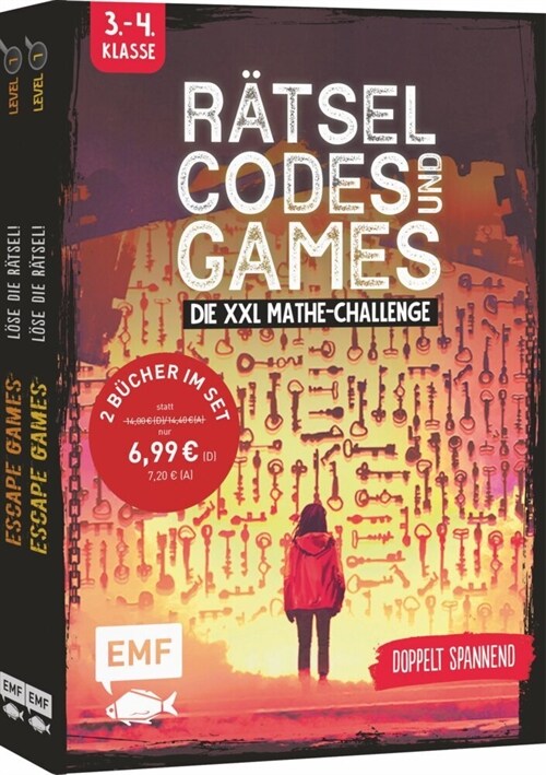 Ratsel, Codes und Games - Die XXL Mathe-Challenge fur die 3. und 4. Klasse (Paperback)