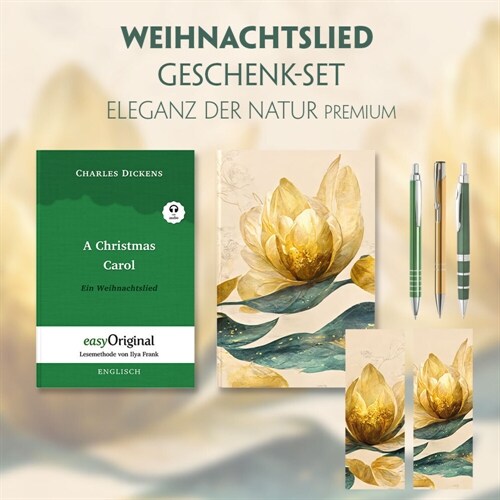 Ein Weihnachtslied Geschenkset (Hardcover + Audio-Online) + Eleganz der Natur Schreibset Premium, m. 1 Beilage, m. 1 Buch (WW)