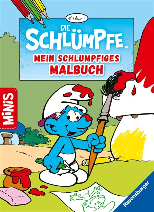 Ravensburger Minis: Die Schlumpfe: Mein schlumpfiges Malbuch (Paperback)