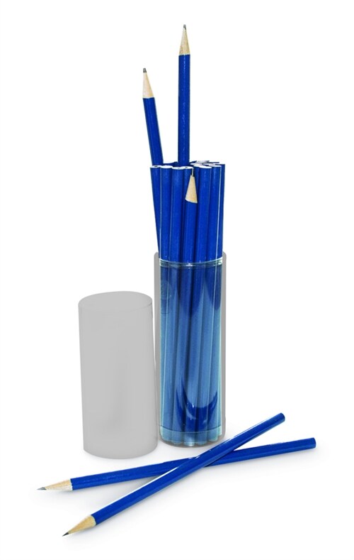 22 blaue Bleistifte in Klarsichtbox (General Merchandise)