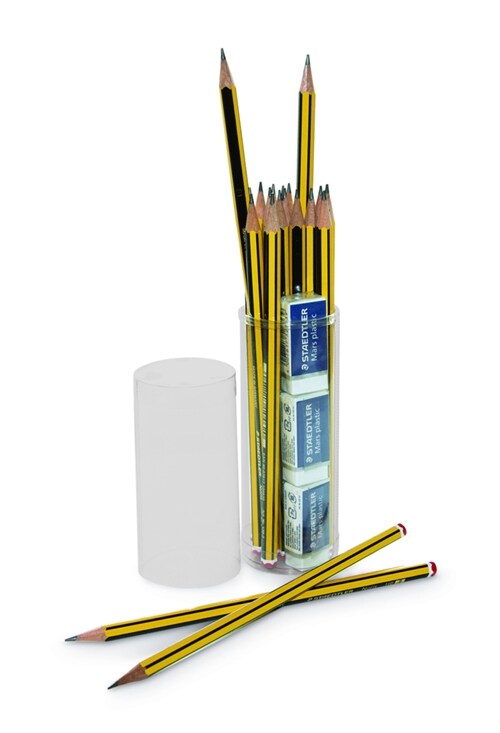 20 Bleistifte + 3 Radierer Marke Staedtler in Klarsichtbox (General Merchandise)