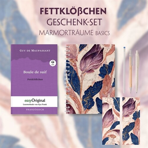 Fettkloßchen Geschenkset (mit Audio-Online) + Marmortraume Schreibset Basics, m. 1 Beilage, m. 1 Buch (WW)