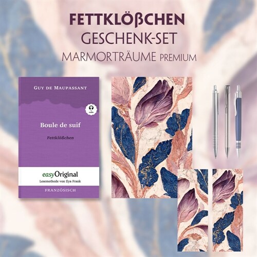 Fettkloßchen Geschenkset (mit Audio-Online) + Marmortraume Schreibset Premium, m. 1 Beilage, m. 1 Buch (WW)