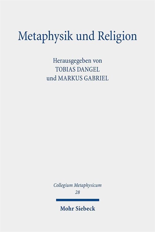 Metaphysik und Religion (Hardcover)