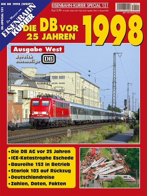 Die DB vor 25 Jahren - 1998 Ausgabe West (Pamphlet)