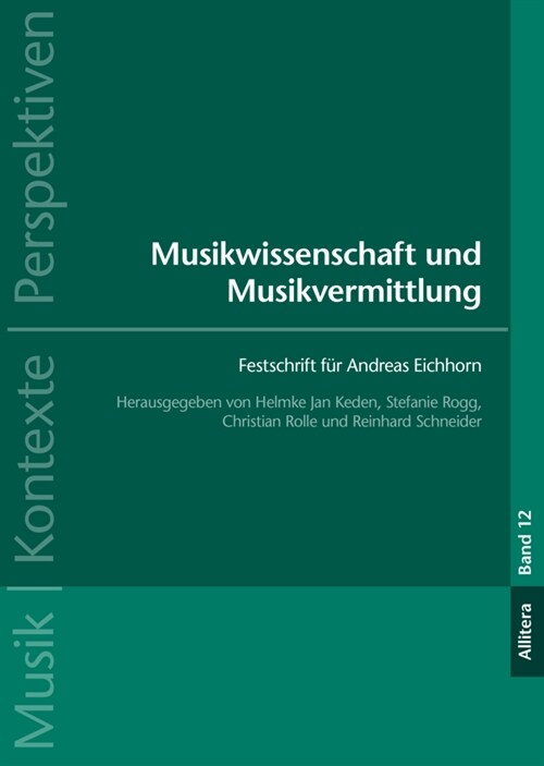 Musikwissenschaft und Musikvermittlung (Paperback)