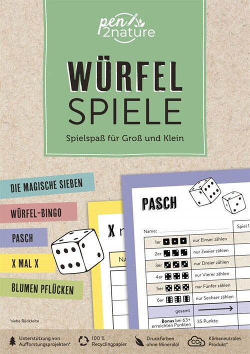 Wurfelspiele | Spielspaß fur Groß und Klein (Paperback)