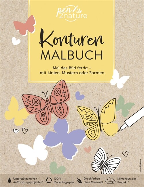 Konturen-Malbuch | Mal das Bild fertig - mit Linien, Mustern oder Formen (Paperback)