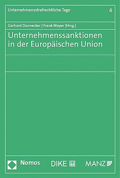 Unternehmenssanktionen in der Europaischen Union (Paperback)