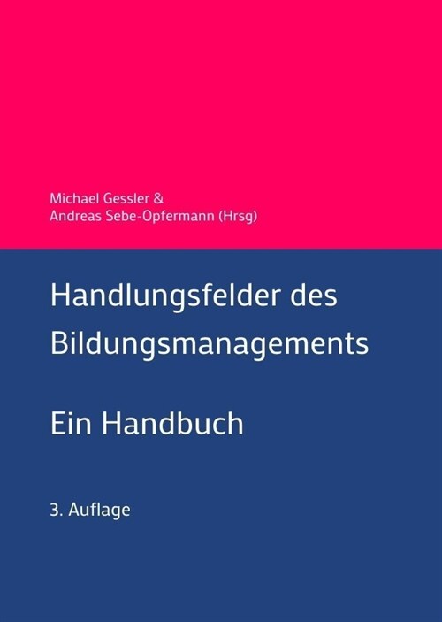 Handlungsfelder des Bildungsmanagements (Hardcover)