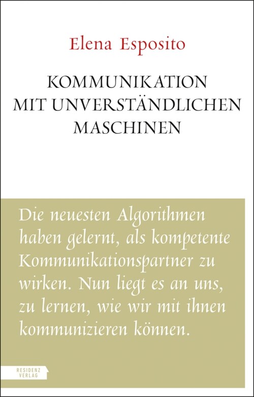 Kommunikation mit unverstandlichen Maschinen (Paperback)