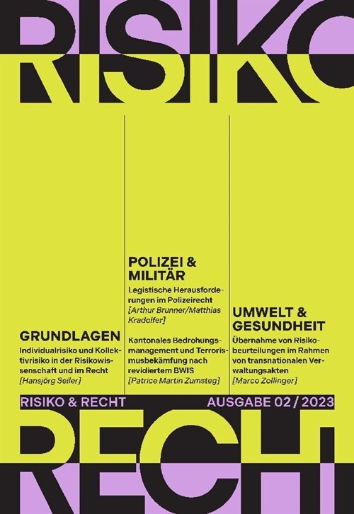 Risiko & Recht 02/2023 (Paperback)
