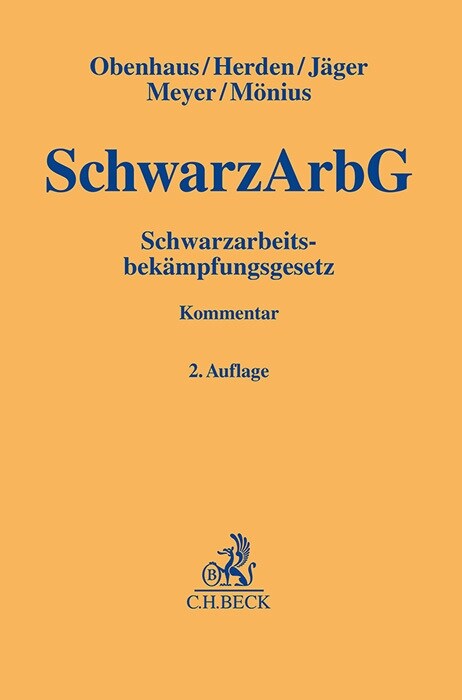 Schwarzarbeitsbekampfungsgesetz (Hardcover)