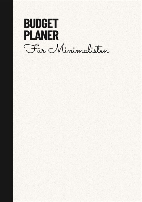 Budget Planer Weiß Minimalistisch (Paperback)