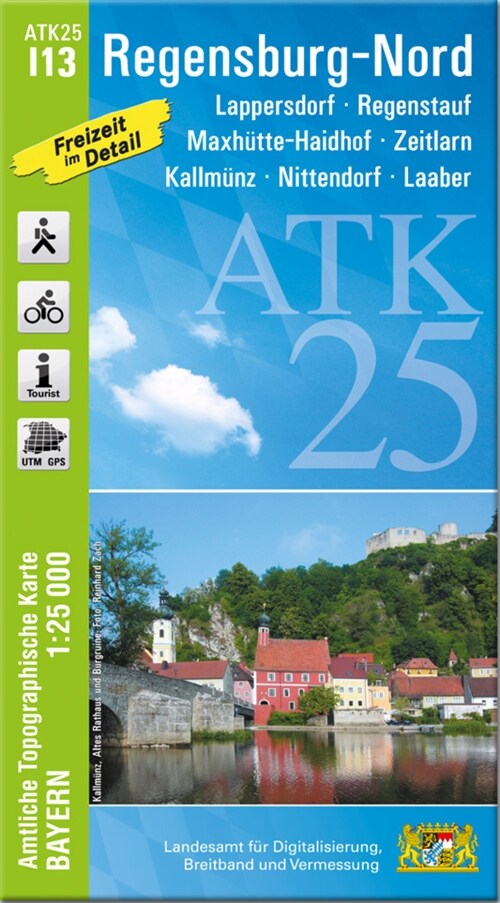 ATK25-I13 Regensburg-Nord (Amtliche Topographische Karte 1:25000) (Sheet Map)