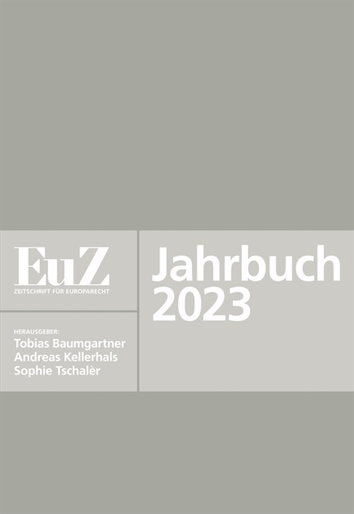 EuZ - Zeitschrift f? Europarecht - Jahrbuch 2023 (Paperback)