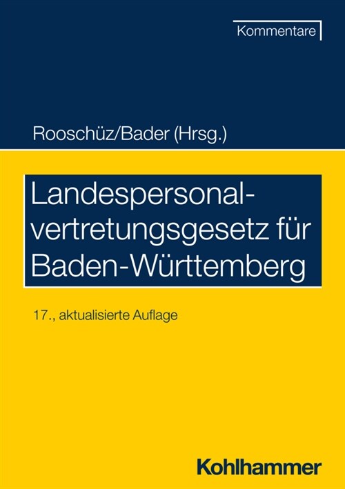 Landespersonalvertretungsgesetz fur Baden-Wurttemberg (Paperback)