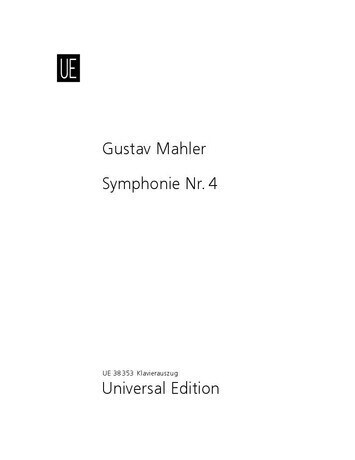 Symphonie Nr. 4 (Sopran-Solo) (Sheet Music)