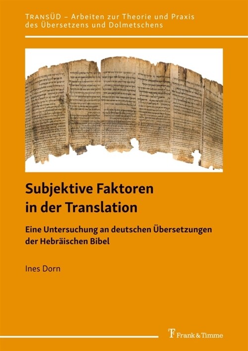 Subjektive Faktoren in der Translation (Paperback)