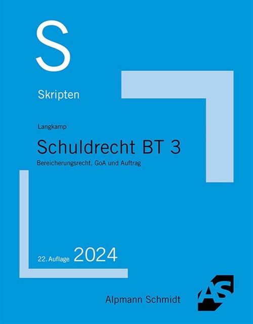 Skript Schuldrecht BT 3 (Paperback)