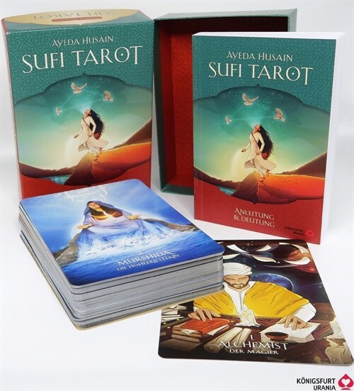 Sufi-Tarot - Der Weg des Herzens: 78 Tarotkarten mit Anleitung, m. 1 Buch, m. 78 Beilage, 2 Teile (Hardcover)