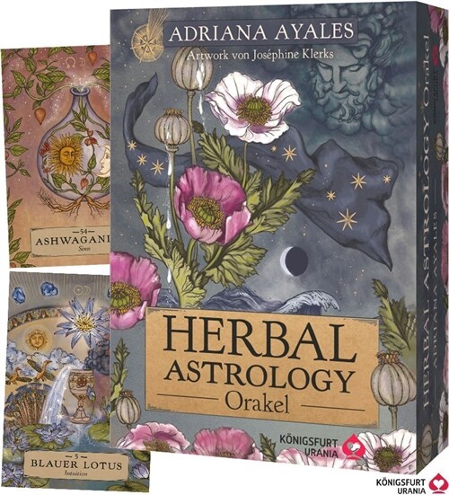 Herbal Astrology Orakel: 55 Karten mit Botschaften und Anleitungen, m. 1 Buch, m. 55 Beilage, 2 Teile (Hardcover)