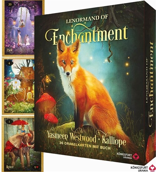 Lenormand of Enchantment - Zauberhafte Orakelkarten im Fantasy-Style, m. 1 Buch, m. 36 Beilage, 2 Teile (Hardcover)