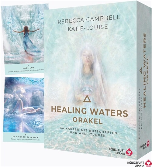 Healing Waters Orakel - 44 Karten mit Botschaften und Anleitungen, m. 1 Buch, m. 44 Beilage, 2 Teile (Hardcover)