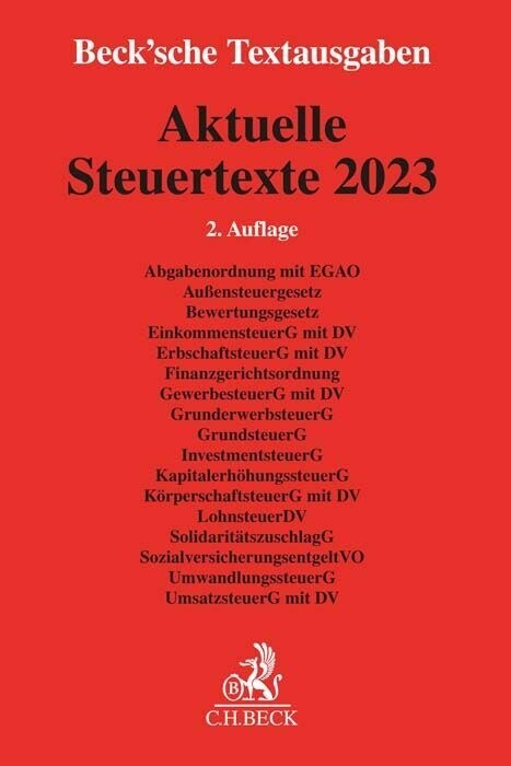Aktuelle Steuertexte 2023 (Paperback)