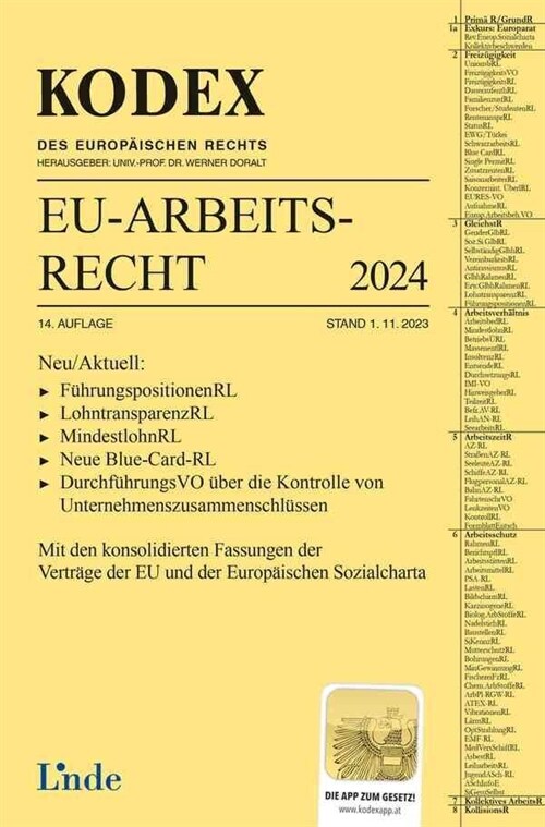 KODEX EU-Arbeitsrecht 2024 (Paperback)