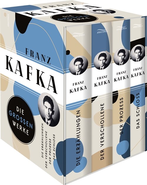 Franz Kafka, Die großen Werke (Die Erzahlungen - Der Verschollene - Der Prozess - Das Schloss) (4 Bande im Schuber) (Paperback)