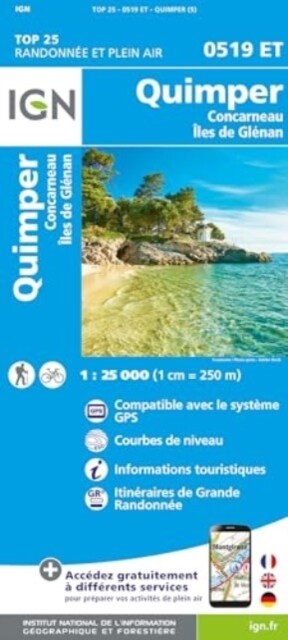 0519ET Quimper Concarneau (Sheet Map)