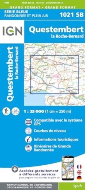 1021SB Questembert la Roche-Bernard (Sheet Map)