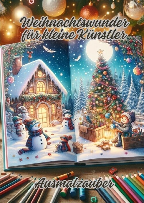 Weihnachtswunder f? kleine K?stler: Ausmalzauber (Paperback)