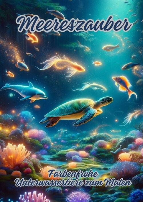 Meereszauber: Farbenfrohe Unterwassertiere zum Malen (Paperback)