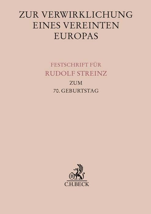 Zur Verwirklichung eines Vereinten Europas (Hardcover)