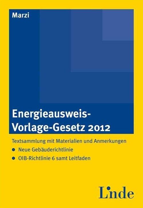 Energieausweis-Vorlage-Gesetz 2012 (Paperback)